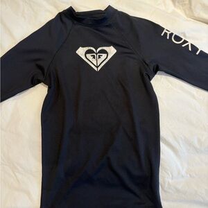Roxy Navy Rash Guard with White Logo